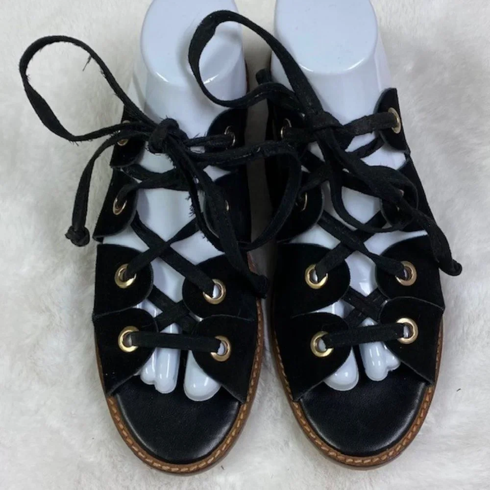 Urban Outfitters Gladiator Lace Up Suede Sandals, size EU 39‎